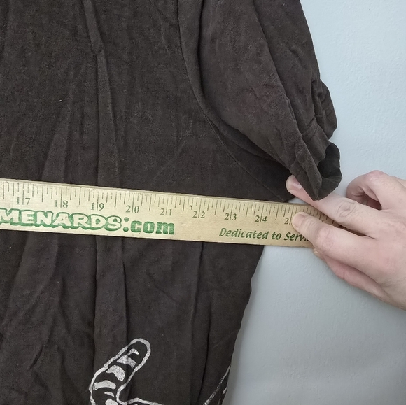 Vtg Y2K Brown White Tiger T Shirt Embroidered Stitched Varsity Lettering Urban - Picture 7 of 9